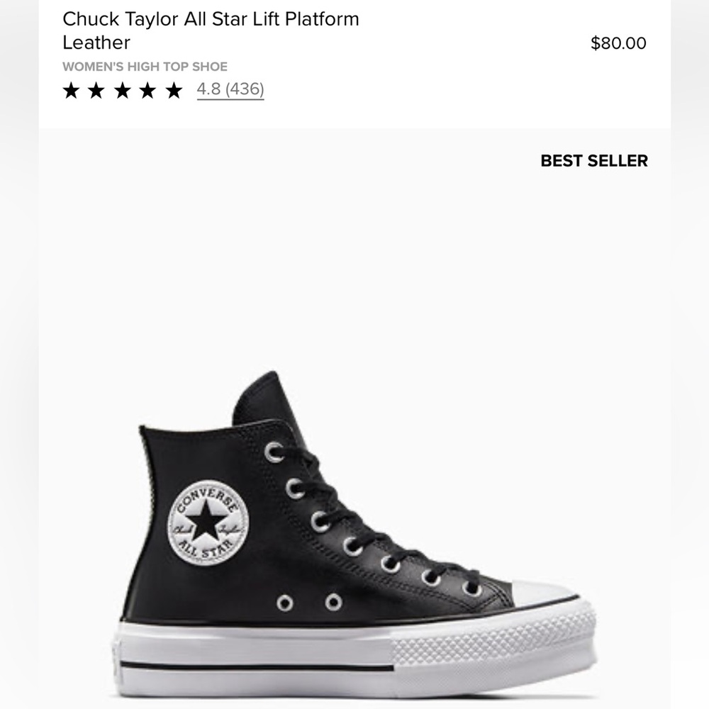 Chuck Taylor All Star Lift Platform Leather shoes